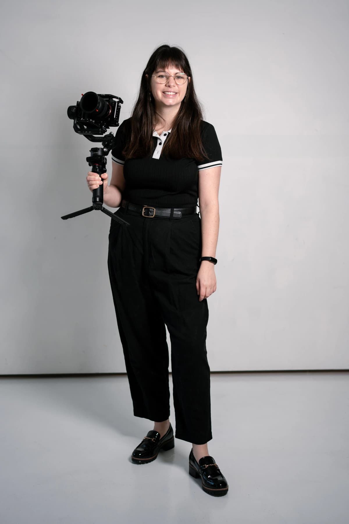 Kayla Griffith, founder of Marmalade Media, in her Houston photography studio